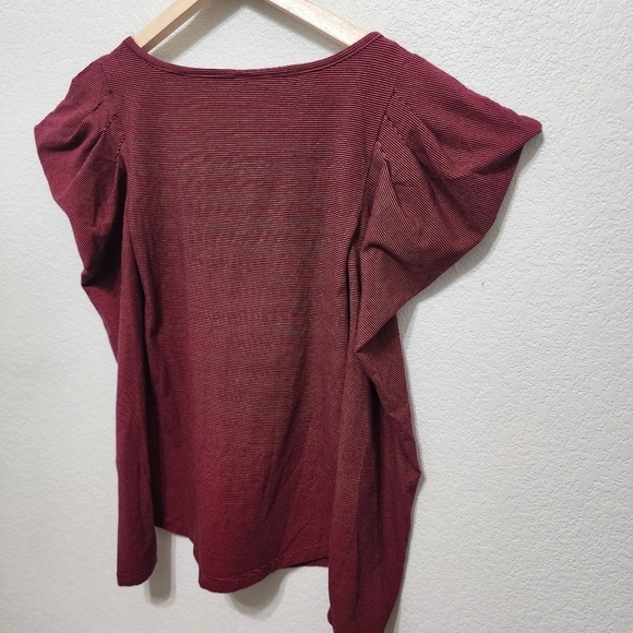 Free People Penelope Puffed Sleeve Top Size L - Picture 9 of 11